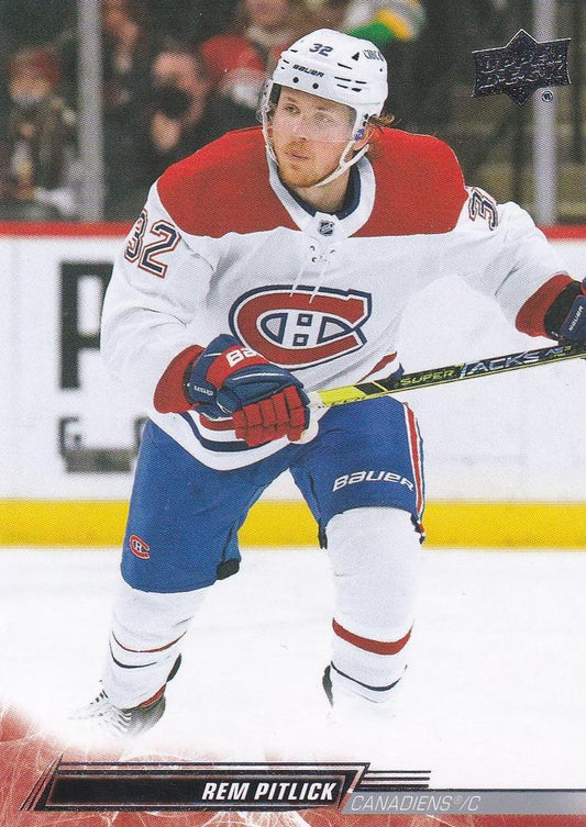 Rem Pitlick #348 Montreal Canadiens | 2022-23 Upper Deck | NHL Trading Card