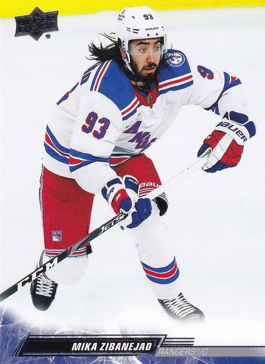 Mika Zibanejad #371 New York Rangers | 2022-23 Upper Deck | NHL Trading Card