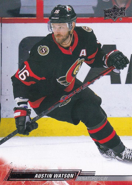 Austin Watson #378 Ottawa Senators | 2022-23 Upper Deck | NHL Trading Card