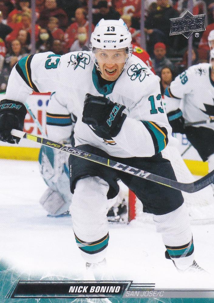 Nick Bonino #395 San Jose Sharks | 2022-23 Upper Deck | NHL Trading Card