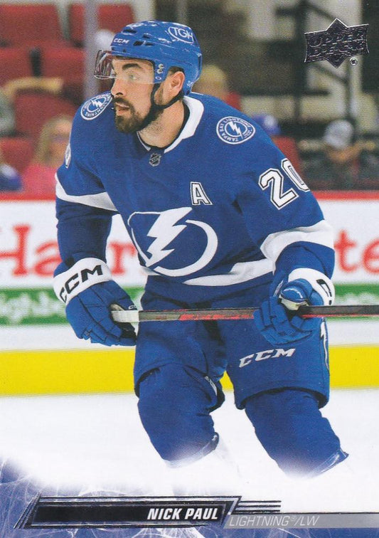 Nick Paul #416 Tampa Bay Lightning | 2022-23 Upper Deck | NHL Trading Card