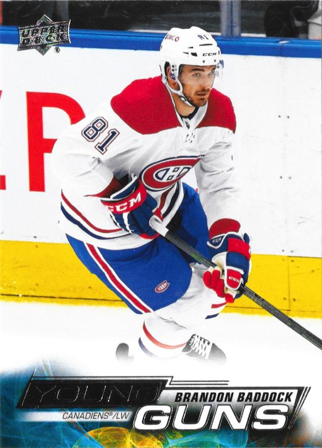 Brandon Baddock 
YG, RC #460 Montreal Canadiens | 2022-23 Upper Deck | NHL Card