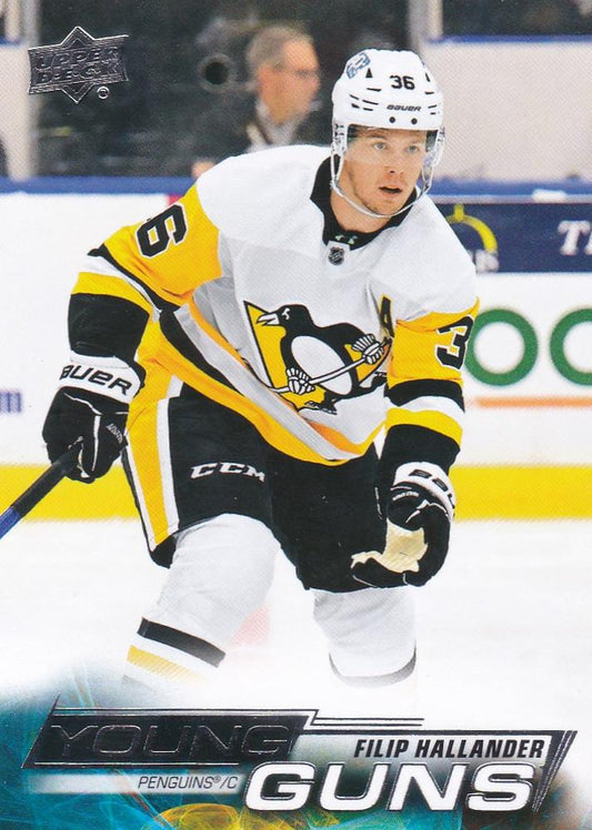 Filip Hallander 
YG, RC #477 Pittsburgh Penguins | 2022-23 Upper Deck | NHL Card