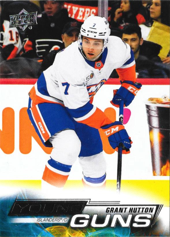 Grant Hutton 
YG, RC #485 New York Islanders | 2022-23 Upper Deck | NHL Card
