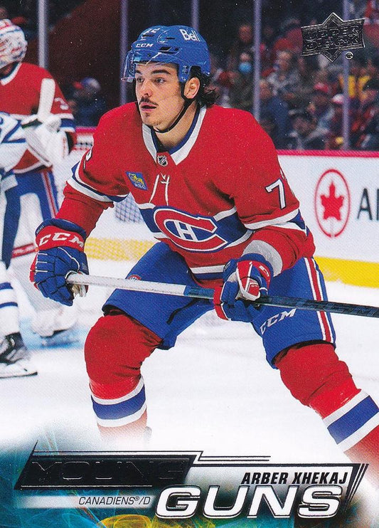 Arber Xhekaj 
YG, RC #490 Montreal Canadiens | 2022-23 Upper Deck | NHL Card