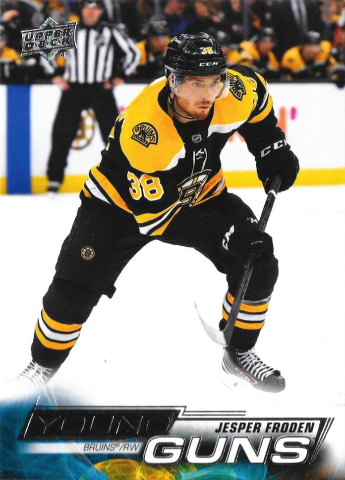 Jesper Froden 
YG, RC #496 Boston Bruins | 2022-23 Upper Deck | NHL Card