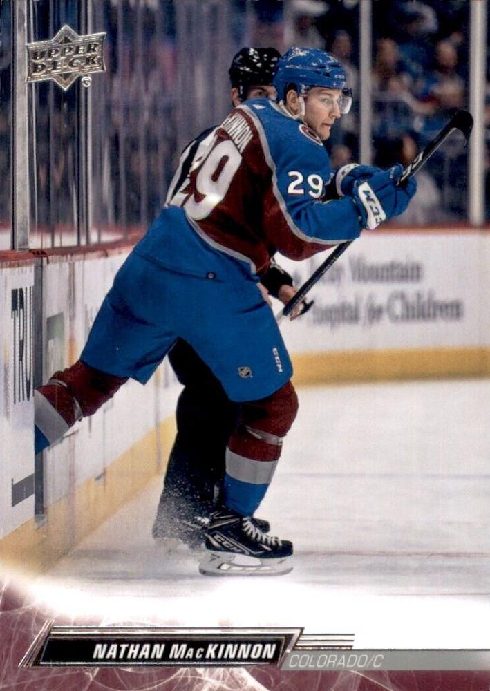 Nathan MacKinnon 
SP, VAR #297 Colorado Avalanche | 2022-23 Upper Deck | NHL Card