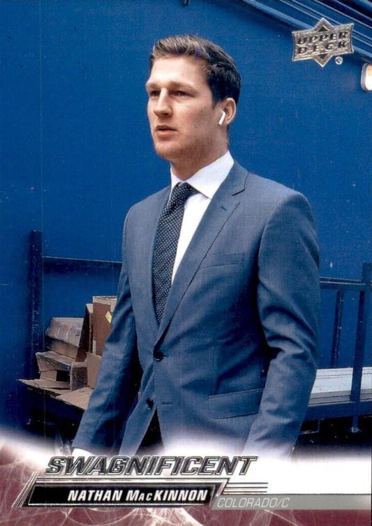 Nathan MacKinnon 
SP, VAR #297 Colorado Avalanche | 2022-23 Upper Deck | NHL Card