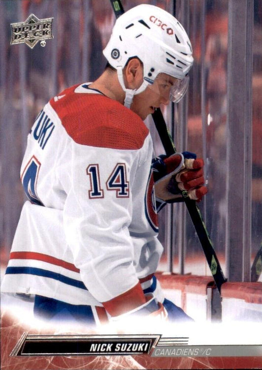 Nick Suzuki 
SP, VAR #344 Montreal Canadiens | 2022-23 Upper Deck | NHL Card