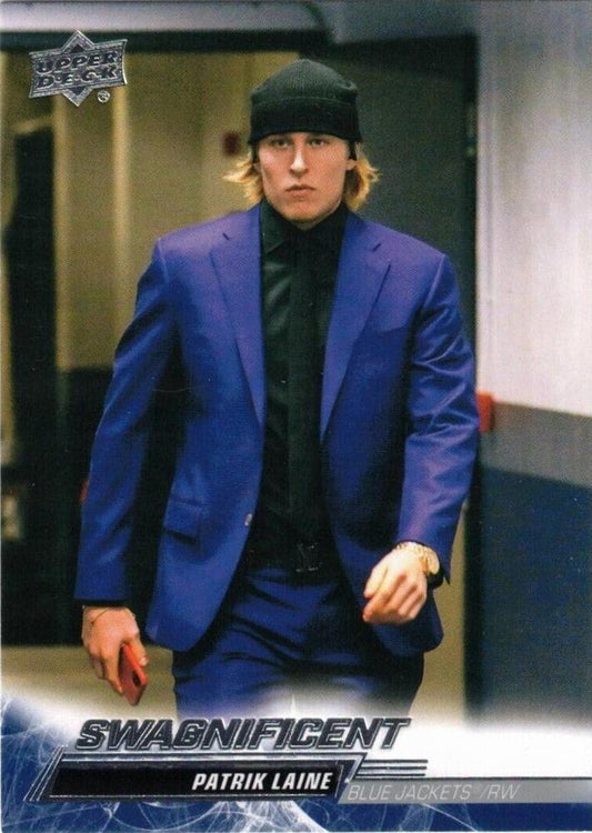 Patrik Laine 
SP, VAR #303 Columbus Blue Jackets | 2022-23 Upper Deck | NHL Card