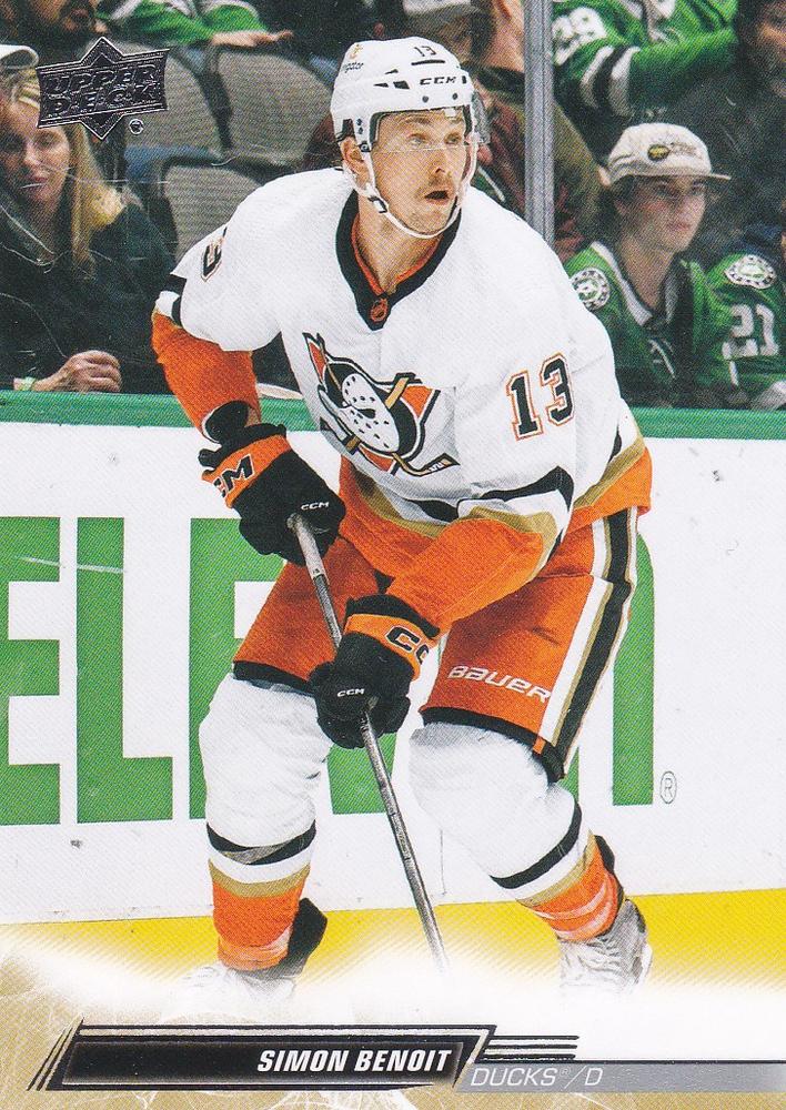 Simon Benoit #505 Anaheim Ducks | 2022-23 Upper Deck | NHL Trading Card