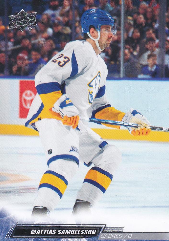 Mattias Samuelsson #518 Buffalo Sabres | 2022-23 Upper Deck | NHL Trading Card