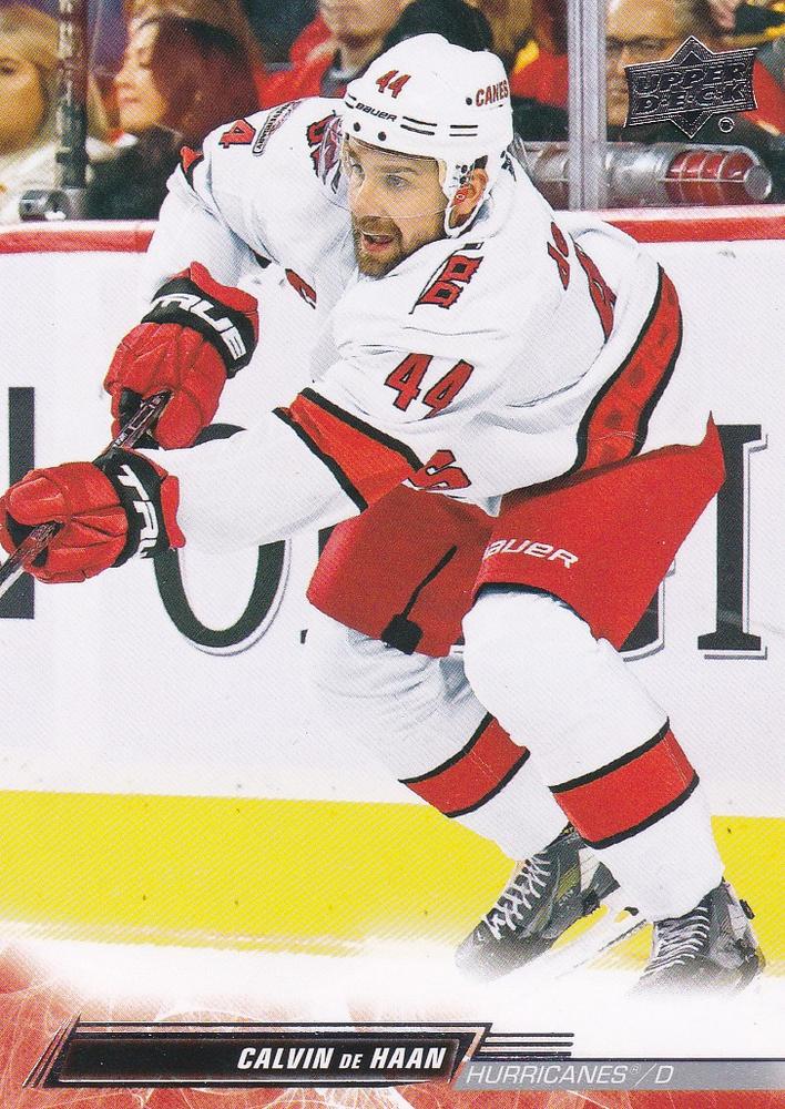 Calvin de Haan #529 Carolina Hurricanes | 2022-23 Upper Deck | NHL Trading Card