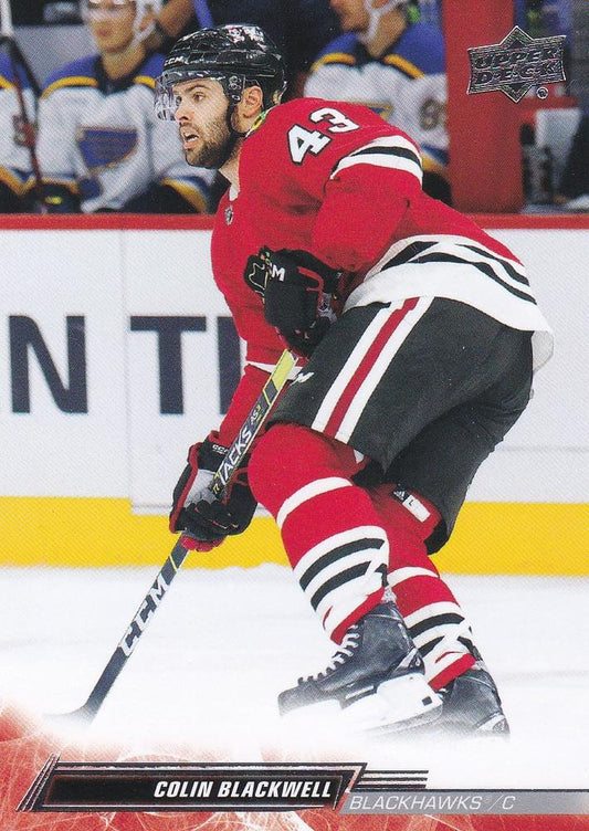 Colin Blackwell #534 Chicago Blackhawks | 2022-23 Upper Deck | NHL Trading Card