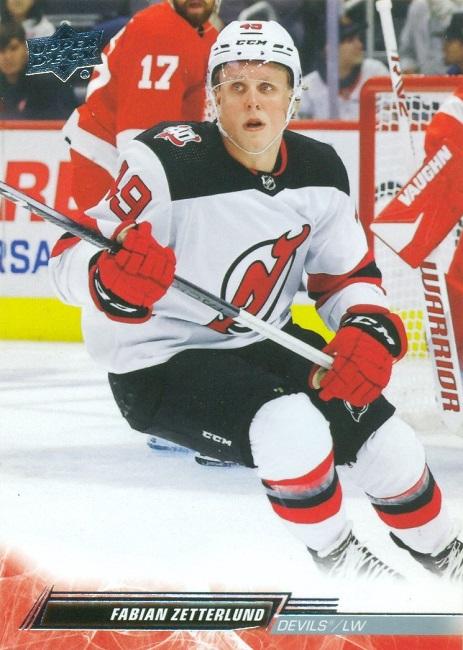 Fabian Zetterlund #586 New Jersey Devils | 2022-23 Upper Deck | NHL Trading Card