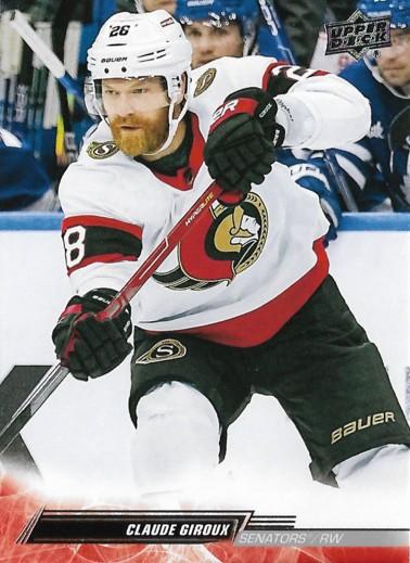 Claude Giroux #599 Ottawa Senators | 2022-23 Upper Deck | NHL Trading Card