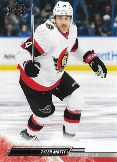Tyler Motte #600 Ottawa Senators | 2022-23 Upper Deck | NHL Trading Card