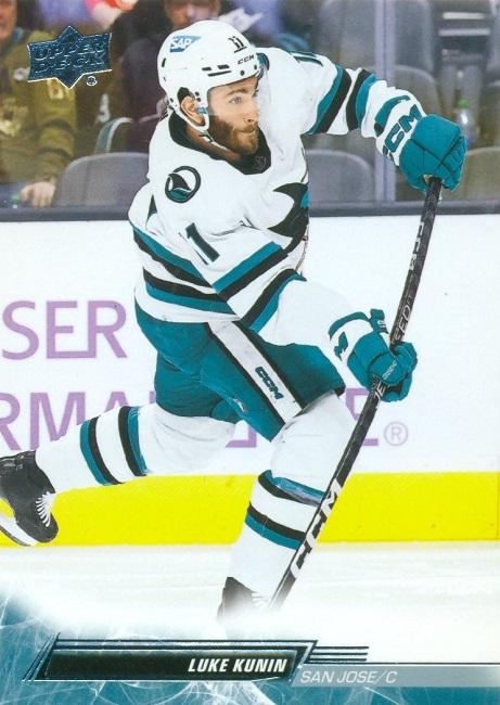 Luke Kunin #612 San Jose Sharks | 2022-23 Upper Deck | NHL Trading Card
