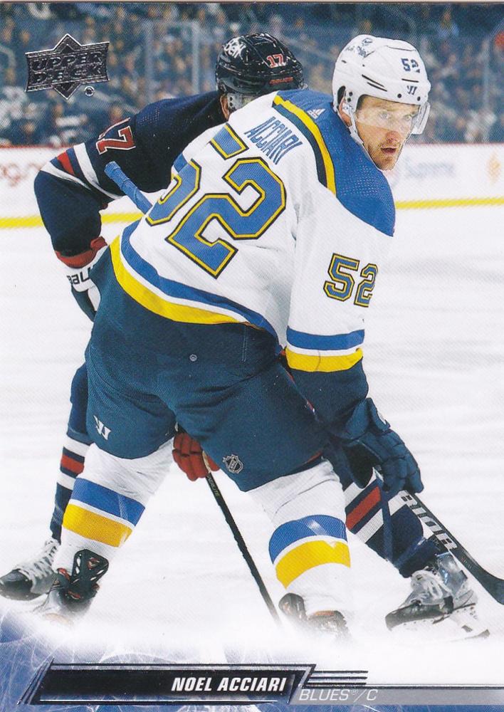 Noel Acciari #625 St. Louis Blues | 2022-23 Upper Deck | NHL Trading Card