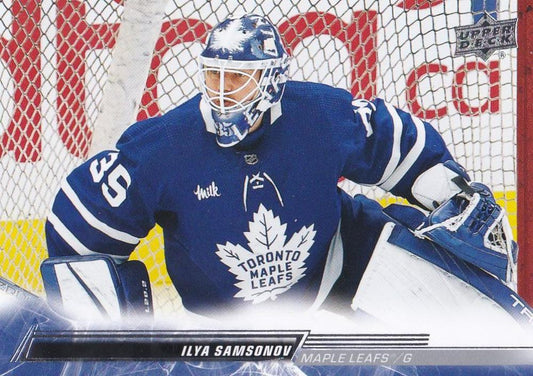 Ilya Samsonov #628 Toronto Maple Leafs | 2022-23 Upper Deck | NHL Trading Card