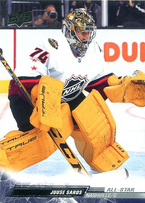 Juuse Saros 
AS #670 Nashville Predators | 2022-23 Upper Deck | NHL Card