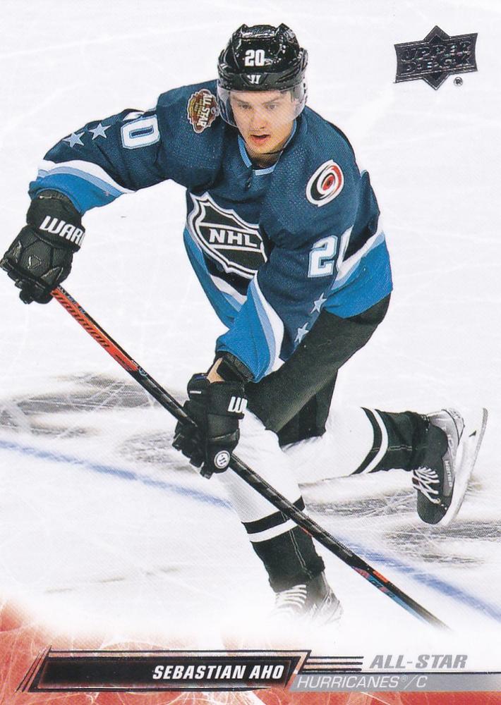 Sebastian Aho 
AS #677 Carolina Hurricanes | 2022-23 Upper Deck | NHL Card