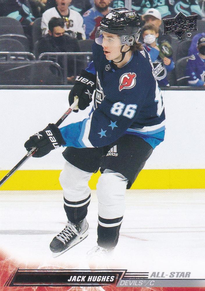 Jack Hughes 
AS #678 New Jersey Devils | 2022-23 Upper Deck | NHL Trading Card
