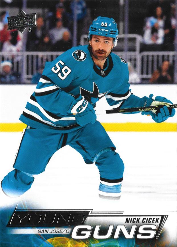 Nick Cicek 
YG, RC #707 San Jose Sharks | 2022-23 Upper Deck | NHL Trading Card