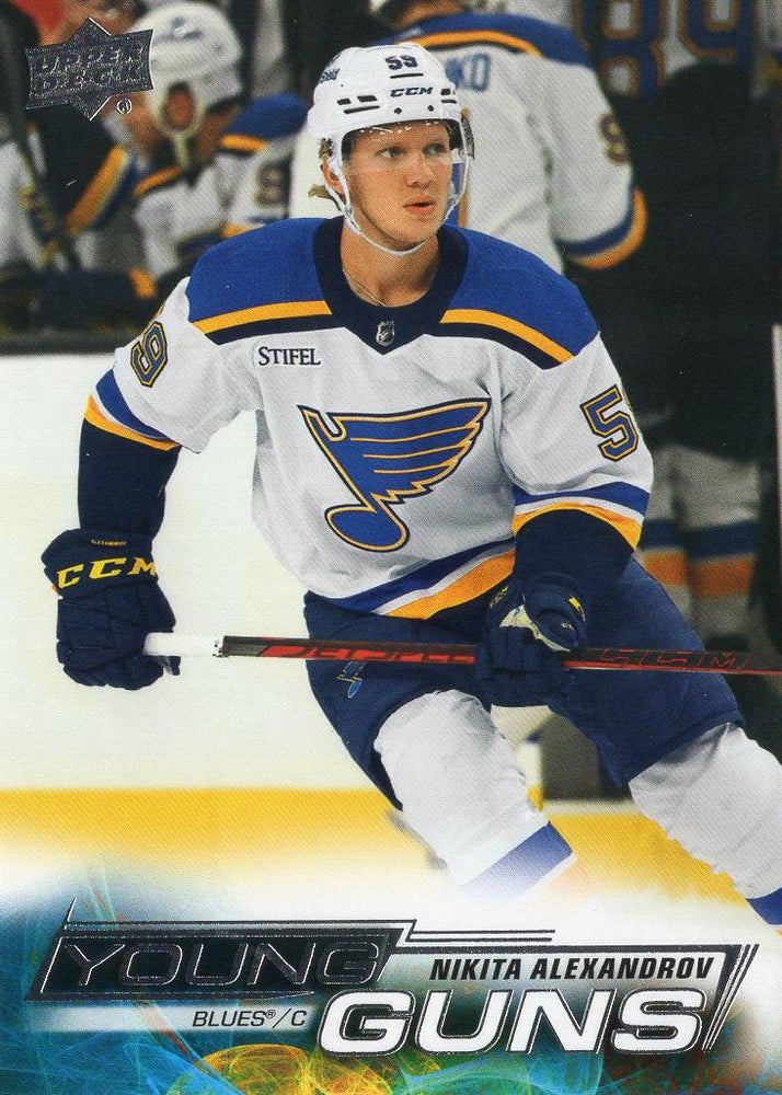 Nikita Alexandrov 
YG, RC #708 St. Louis Blues | 2022-23 Upper Deck | NHL Card
