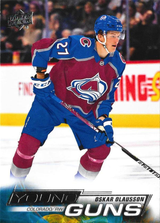 Oskar Olausson 
YG, RC #712 Colorado Avalanche | 2022-23 Upper Deck | NHL Card