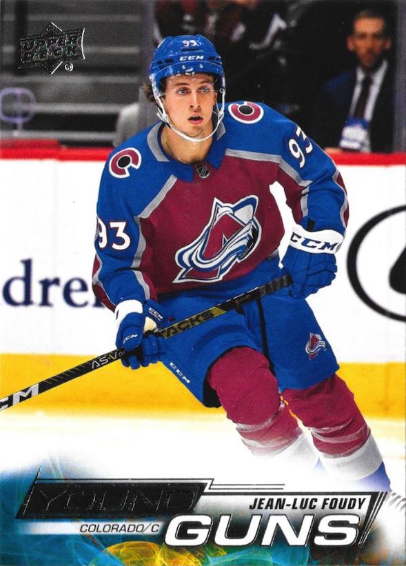 Jean-Luc Foudy 
YG, RC #716 Colorado Avalanche | 2022-23 Upper Deck | NHL Card