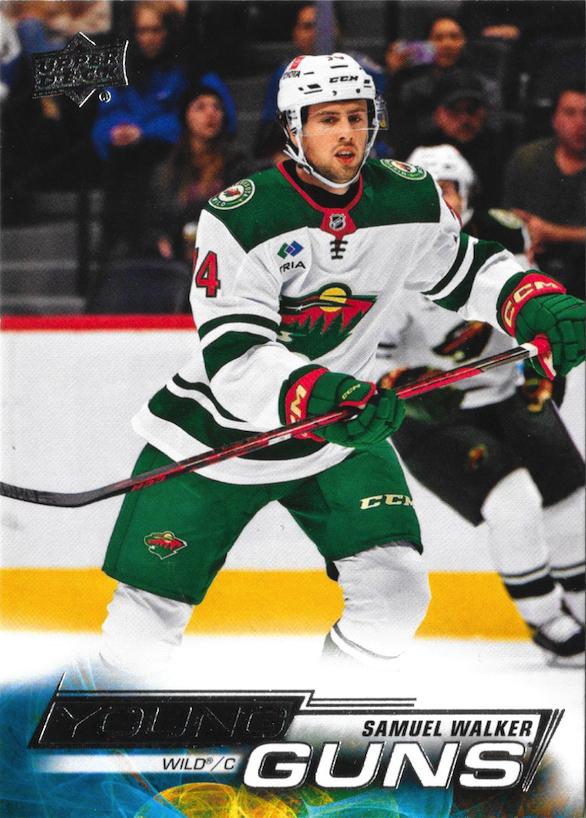 Samuel Walker 
YG, RC #723 Minnesota Wild | 2022-23 Upper Deck | NHL Card