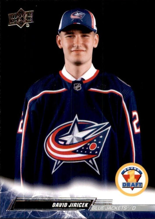 David Jiricek 
FRDP #731 Columbus Blue Jackets | 2022-23 Upper Deck | NHL Card