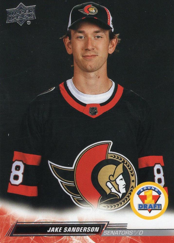 Jake Sanderson 
FRDP #739 Ottawa Senators | 2022-23 Upper Deck | NHL Card
