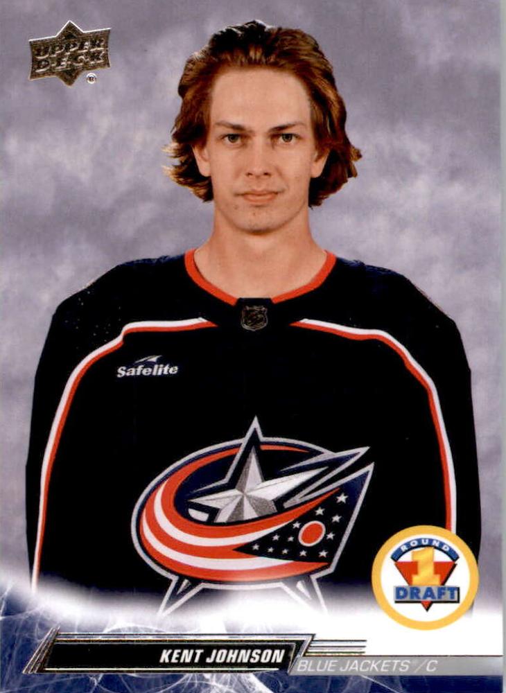 Kent Johnson 
FRDP #743 Columbus Blue Jackets | 2022-23 Upper Deck | NHL Card