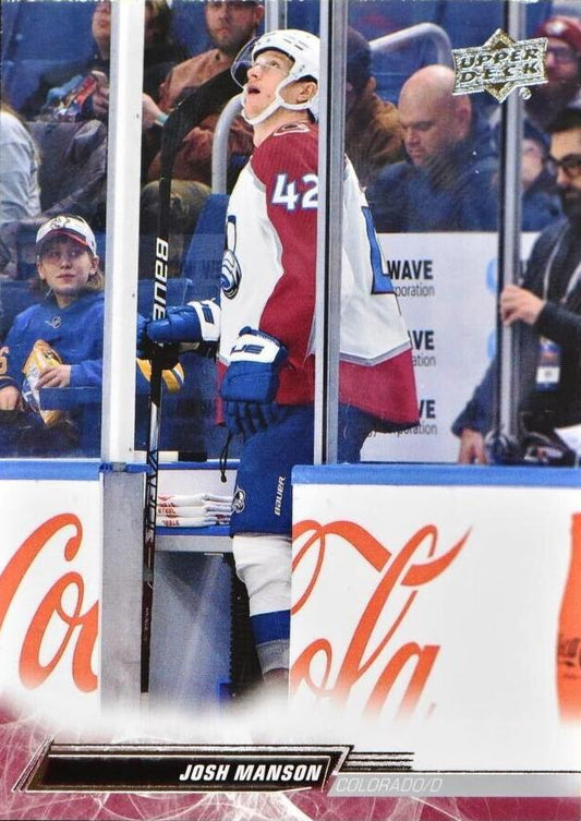 Josh Manson 
SP, VAR #537 Colorado Avalanche | 2022-23 Upper Deck | NHL Card