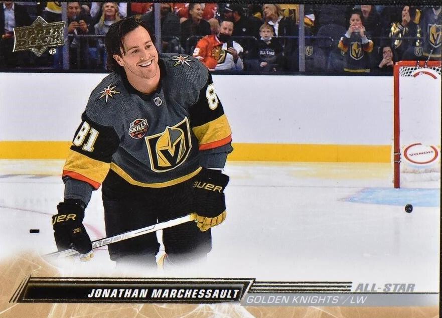 Jonathan Marchessault
SP, VAR #694 Vegas Golden Knights | 2022-23 Upper Deck | NHL Card