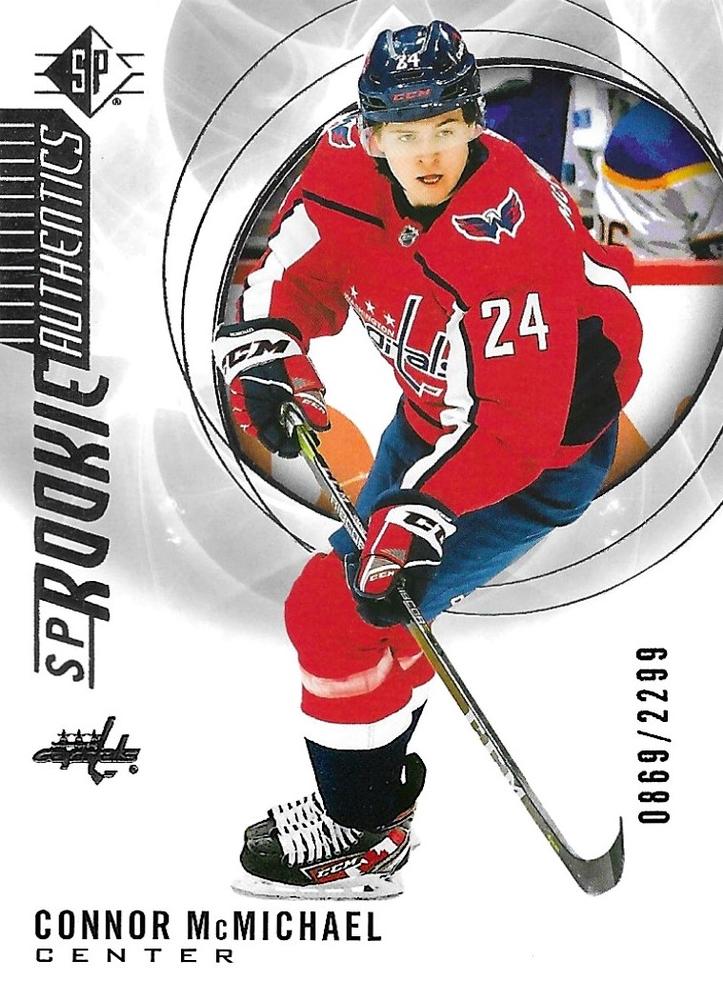 Connor McMichael 
RA, RC, SN2299 #127 Washington Capitals | 2020-21 SP | NHL Card