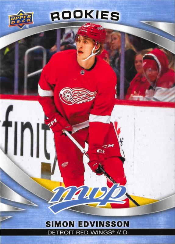 Simon Edvinsson 
ROO, RC #247 Detroit Red Wings | 2023-24 Upper Deck MVP | NHL Card