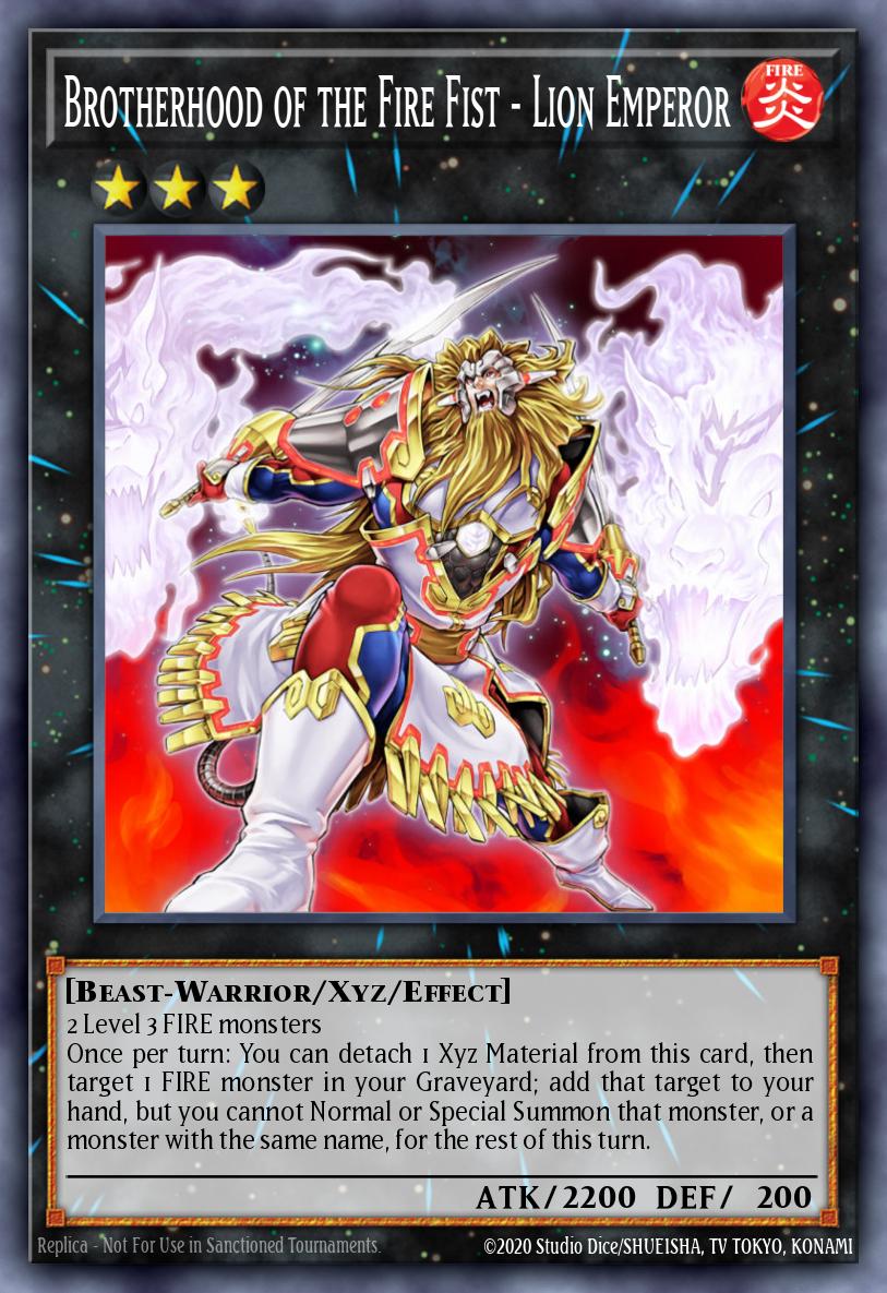 Brotherhood of the Fire Fist Lion Emperor - BLAR-EN066 Ultra Rare