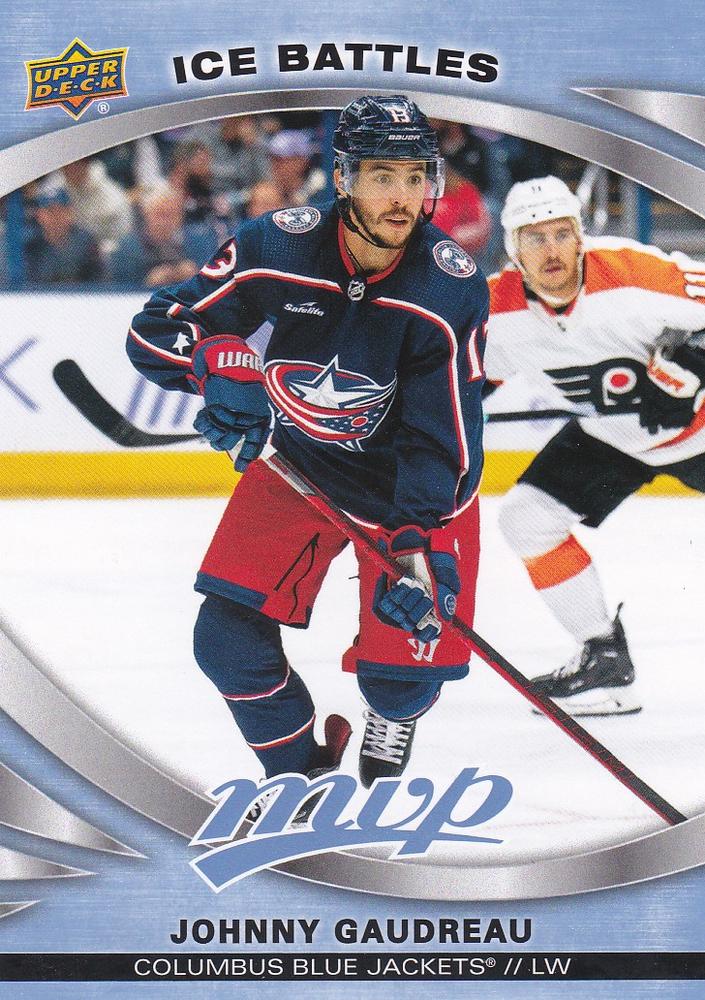 Johnny Gaudreau #57 Columbus Blue Jackets | 2023-24 Upper Deck MVP - Ice Battles | NHL Card