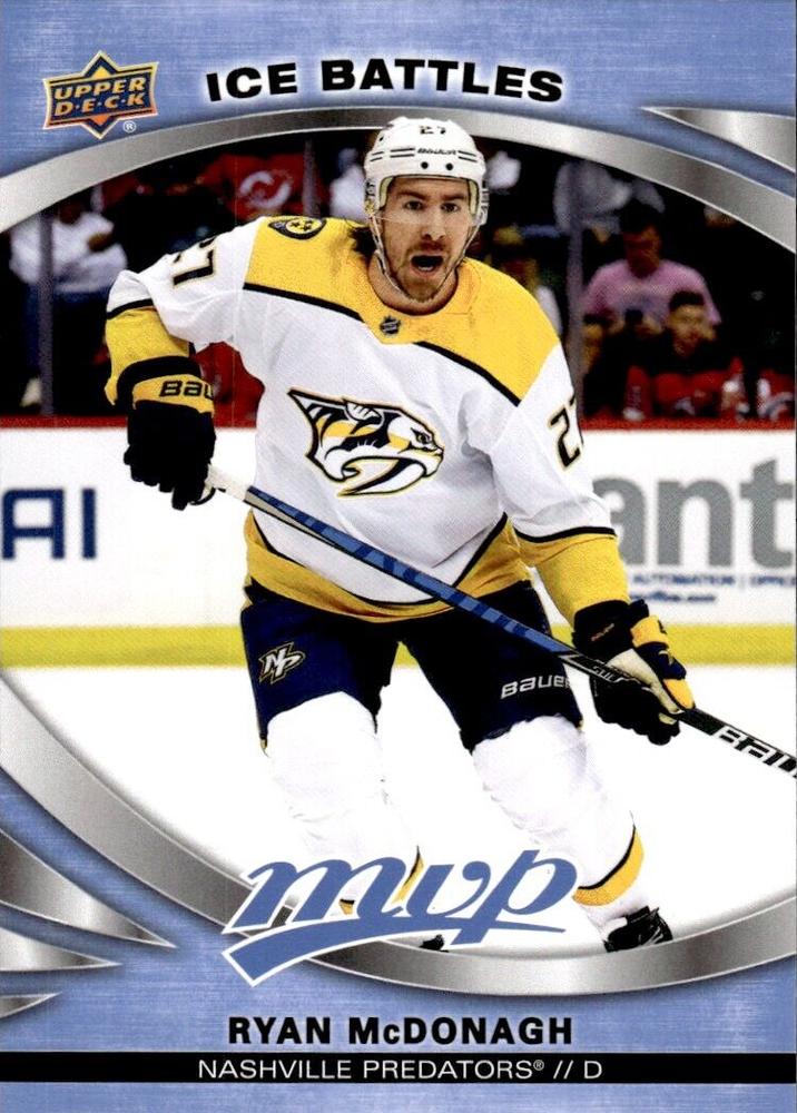 Ryan McDonagh #110 Nashville Predators | 2023-24 Upper Deck MVP - Ice Battles | NHL Card