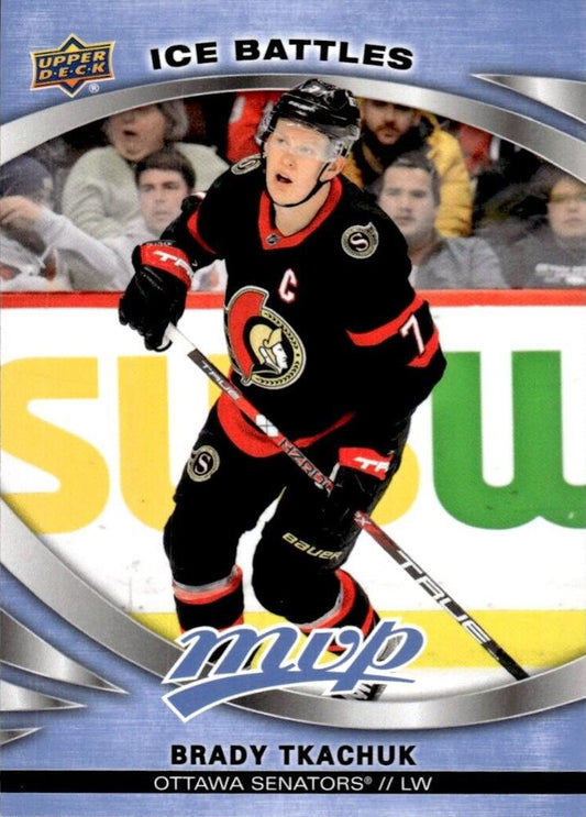 Brady Tkachuk #127 Ottawa Senators | 2023-24 Upper Deck MVP - Ice Battles | NHL Card