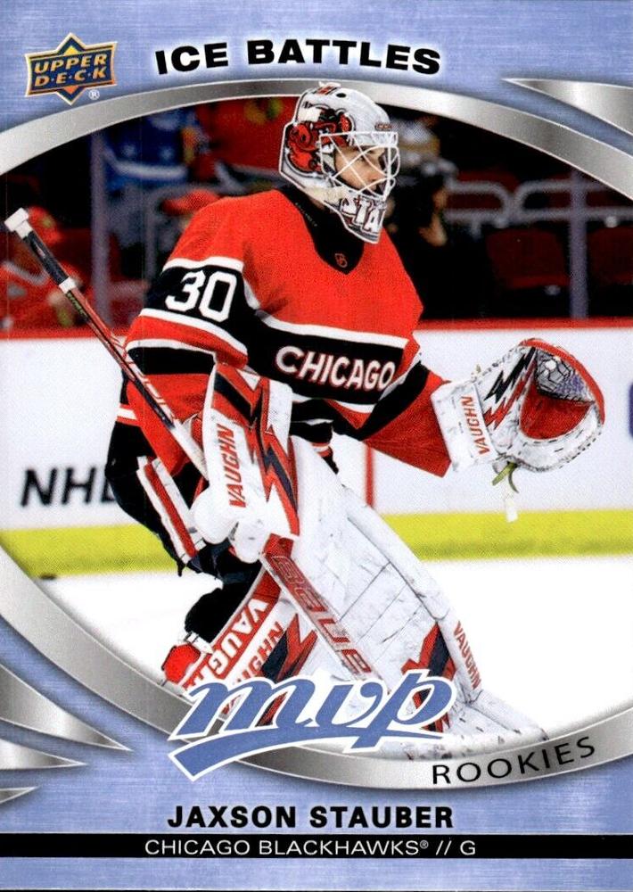 Jaxson Stauber
ROO #227 Chicago Blackhawks | 2023-24 Upper Deck MVP - Ice Battles | NHL Card