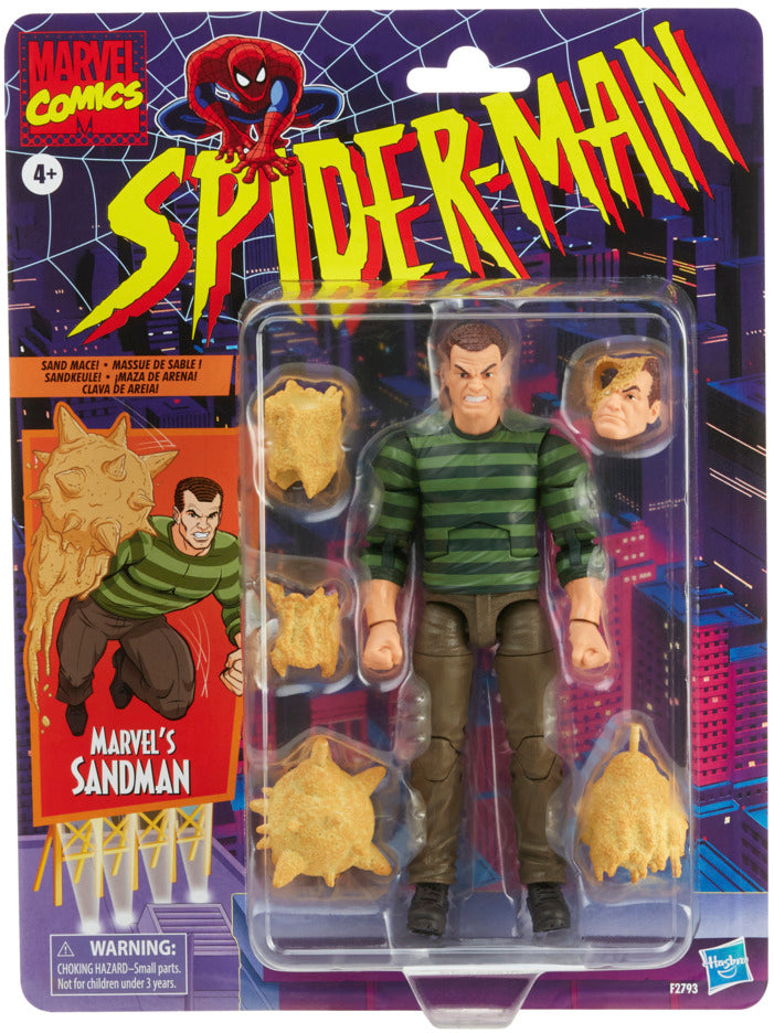 Sandman | Marvel 6” Legends Retro | Hasbro Action Figure