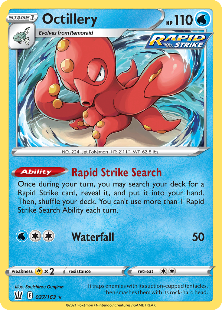 Octillery 37/163 Rare Holo | Battle Styles | Pokemon Card