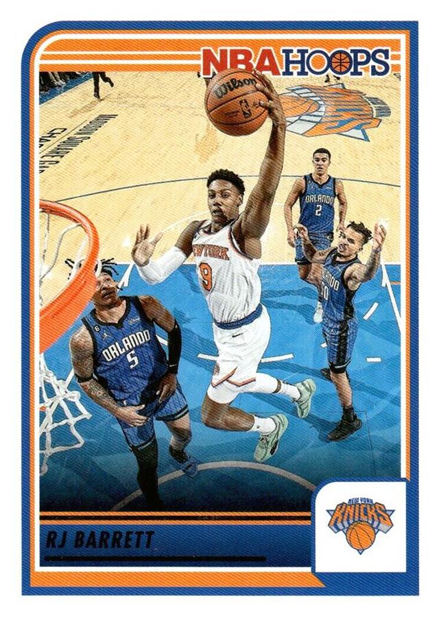 RJ Barrett #70 New York Knicks | 2023-24 Hoops | NBA Trading Card