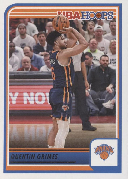 Quentin Grimes #83 New York Knicks | 2023-24 Hoops | NBA Trading Card
