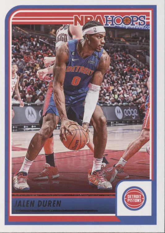 Jalen Duren #92 Detroit Pistons | 2023-24 Hoops | NBA Trading Card