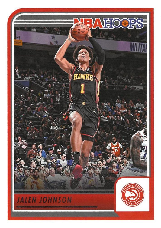 Jalen Johnson #94 Atlanta Hawks | 2023-24 Hoops | NBA Trading Card